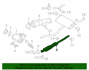 Volvo XC90 16-22 T8 Exhaust Line Center