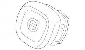 Airbag in steering wheel driver Volvo V90 17-22 usa black
