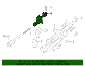Steering cardan shaft upper BMW 5 G30 18-23 4.4T