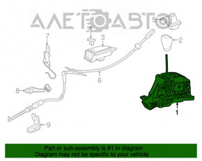 Lexus RX350 RX450h 16-22 Gearbox Shifter
