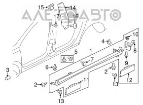 Left threshold VW CC 08-17
