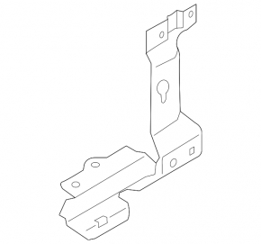 Left front bumper lower reinforcement bracket for BMW 5 Series G30 2017-2023. Bumper support, 2018-2020, bumper support, 2021-22.