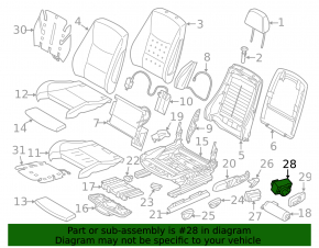 Lumbar support control for the driver's seat BMW 4 F32/36 14-20 Coupe, Gran Coupe