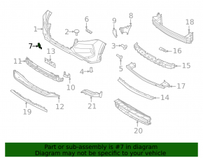 Nissan Rogue 21-23 JP built Front Bumper Tow Hook Cap