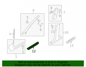 Door sill outer front left Audi Q5 80A 18- black with chrome, scratches