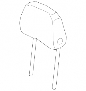 Audi Q5 80A 21-24 driver's seat headrest, beige leather