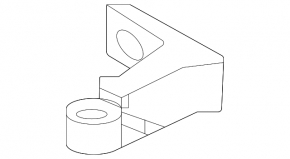Upper rear right door hinge Volkswagen ID.4 21-23 lower part
