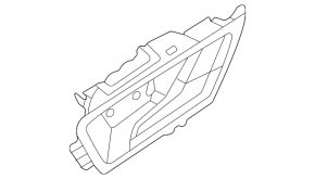 Door handle inner rear left Ford Bronco Sport 21-25