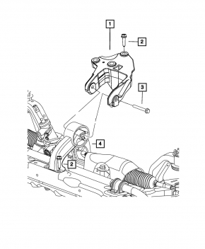 Rear Engine Mount Bracket Dodge Journey 11- 3.6