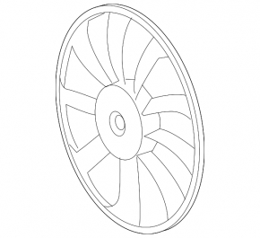 Cooling Fan Impeller Left Lexus NX200t NX300 15-21
