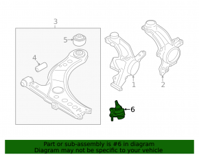Ball joint right VW Beetle 12-19