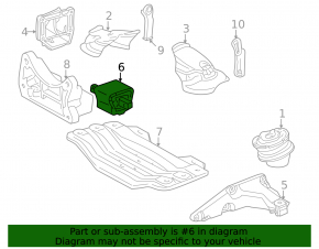 Automatic transmission cushion Mercedes W211 E550 rwd