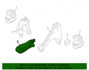 Engine mount rear BMW i3 14-21