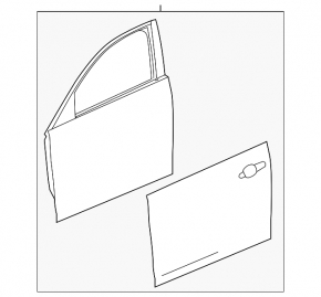 Cadillac CTS 14-19 front right door