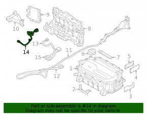 Power cable inverter-compressor Nissan Leaf 11-12
