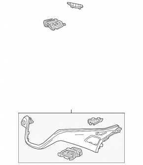 Right dashboard cover Chevrolet Bolt 17-18