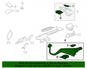 Right dashboard cover Chevrolet Bolt 17-18