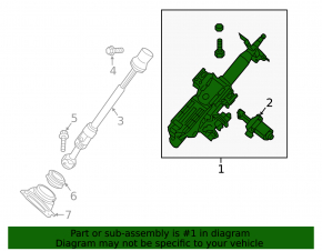 Nissan Pathfinder 13-20 Steering Column with Electrical Adjustment