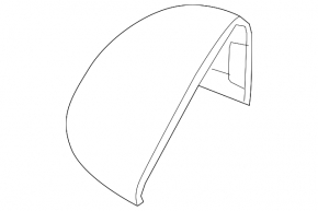Left side mirror cover for Audi E-Tron 19-23 with BSM