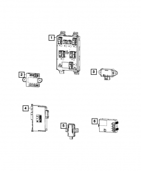 Front Left Door Computer Dodge Challenger 09-19