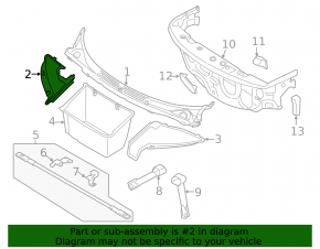 Front Trunk Pad Right BMW i3 14-20