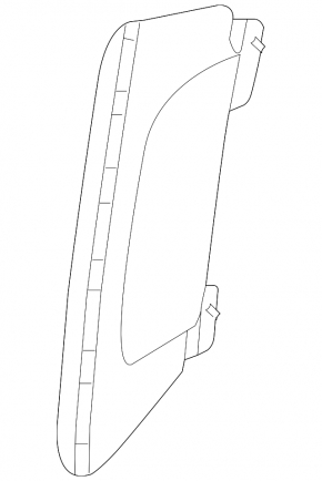 Front bumper dimensions right VW Tiguan 09-17
