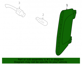 Front bumper dimensions right VW Tiguan 09-17