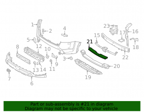 Nissan Pathfinder 22-25 Front Bumper Upper Absorber