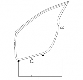 Lexus ES350 07-12 front left door seal