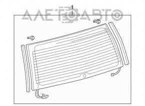 Rear glass of the trunk door Lexus GX470 03-09
