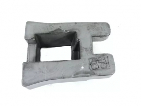 Gear shifter cover Fiat 500L 14-16 under manual transmission, black leather, broken rivet