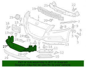 Lower radiator deflector for Honda CRZ 11-12
