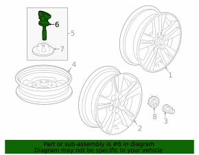 Spare Tire Mount Acura ILX 13-15
