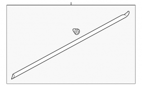 Left door sill seal for VW Touareg 11-17