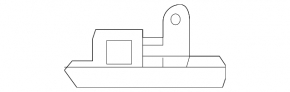 Left headlight mount, lower left, Toyota Land Cruiser 16-21 rest.