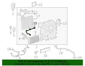 Lexus UX250h Evaporator Temperature Sensor 19-26
