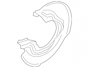 Brake disc cover rear right Porsche Macan 15-