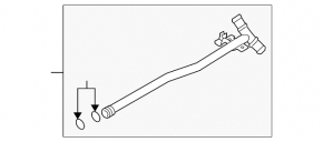 Cooling pipe Porsche Panamera 10-16 4.8