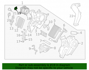 Actuator motor heater drive ventilation Hyundai Santa FE Sport 13-18