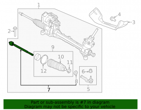 Steering rod left Lincoln MKC 15- CTR