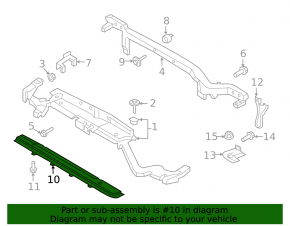TV lower bar Ford Edge 15 - rusty