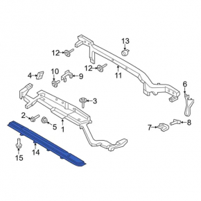 TV lower bar Ford Edge 15 - rusty