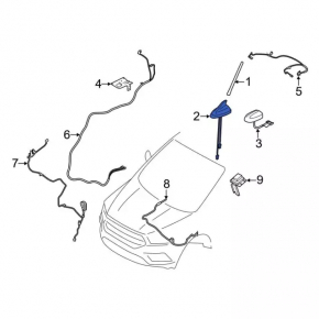 Antenna socket Ford Fusion mk5 17-20