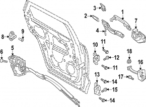 Mazda CX-90 24-26 Rear Right Outer Handle Cap