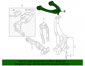 Upper front right control arm Mazda CX-90 24-26