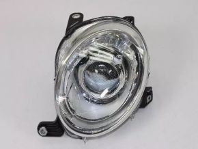 Left front headlight for Fiat 500 12-19 with lens