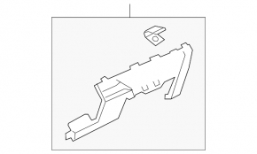 Black lower dash trim for VW Jetta 19-21