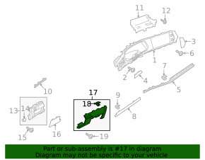 Black lower dash trim for VW Jetta 19-21