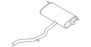 Volvo XC90 16-22 T8 Rear Exhaust Muffler