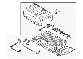 Hyundai Sonata 11-13 hybrid battery assembly